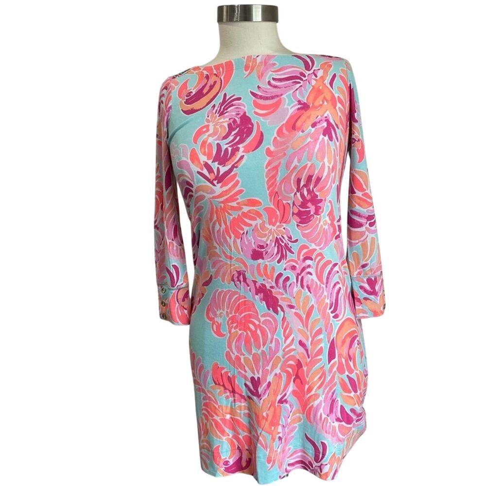 Lilly Pulitzer Sophie Dress Love Birds Print Size XS Resort Wear Beach